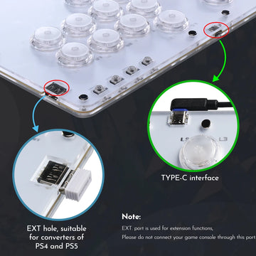 Haute42 BOOTER 5 Gaming Converter For HautePad Hitbox Adapter For PS5 /PS4 Console Arcade Stick Controller Converter For PS5 Apsilon