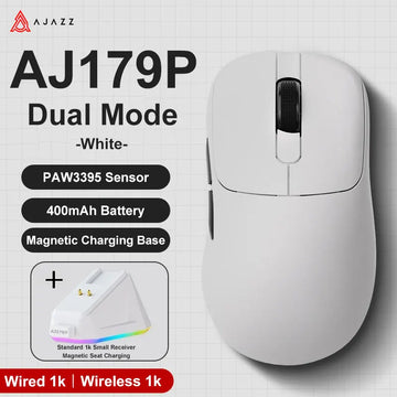 AJAZZ AJ179 Lightweight Wired And Wireless Mouse Ergonomic Macro Gaming Mouse Suitable For Personal Computers And Laptops Apsilon