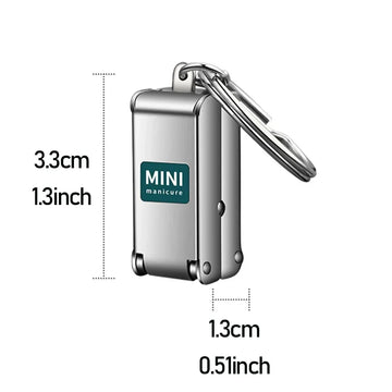 1pcs Nail Clippers Collapsible Portable Travel Fingernail Nail Scissors Cutter Stainless Steel Manicure Tools Apsilon