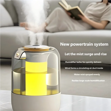 HOMEFISH 2025 New Model Air Humidifier for Home Use, Quiet Bedroom Large Spray for Pregnant Women and Babies, Indoor Humidifier Apsilon