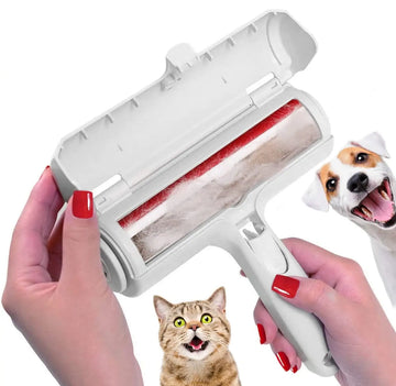 Pet Hair Remover Roller - Dog & Cat Fur Remover with Self-Cleaning Base - Efficient Animal Hair Removal Tool - Perfect for Furni Apsilon