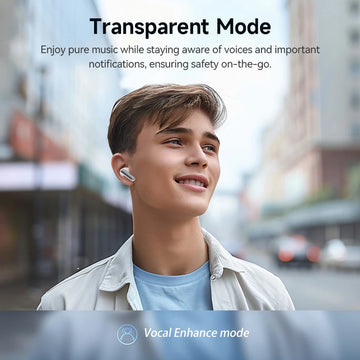 QCY Melobuds N50 ANC Bluetooth 5.4 Wireless Earphones Active Noise Cancellation 6 Mics Clear Call Earbuds Multipoint Connection Apsilon