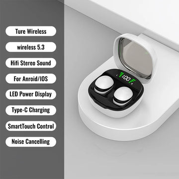 Mini Invisible Earphones Bluetooth 5.3 Headphones HiFi Stereo Wireless Headsets Noise Reduction Earbuds for Xiaomi Huawei Apsilon