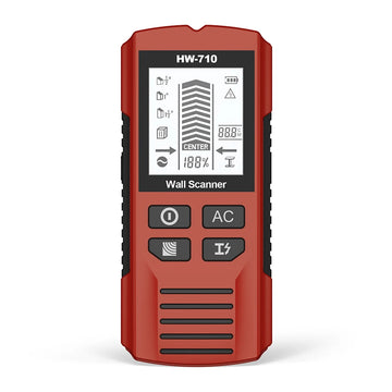 Multifunctional Wall Scanner Detector 6 in 1 LCD Digital Find Stud Wood Metal AC Wire Live Cable Detector Stud Finder Sensor Apsilon