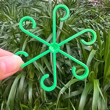 4Pcs Plant Anti-Toppling Support Pole Green Plant Fixator Flower Hydroponic Folding Fixed Support Plant Stand Garden Accessories Apsilon